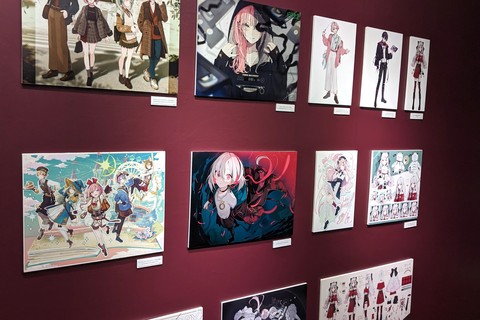 版権イラストの展示