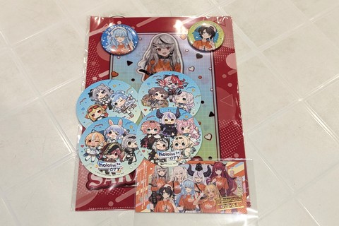 ホロライブシティ24 よみうりランド でゲットしたグッズ