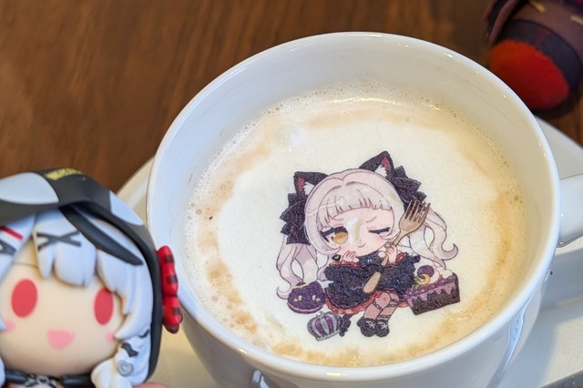 魔女っ子シオンのMagical cafe  プリントされたホットコーヒ