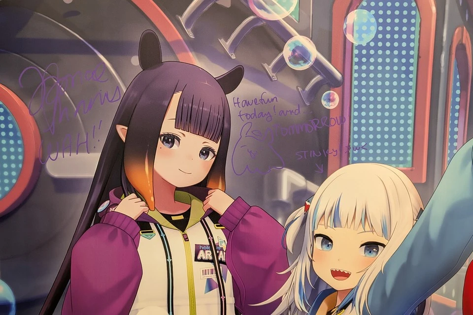 EXPOでは読みづらかった紫ペンのイナちゃんのサイン
- hololive SUPER EXPO 2025 後夜祭 埼玉 -