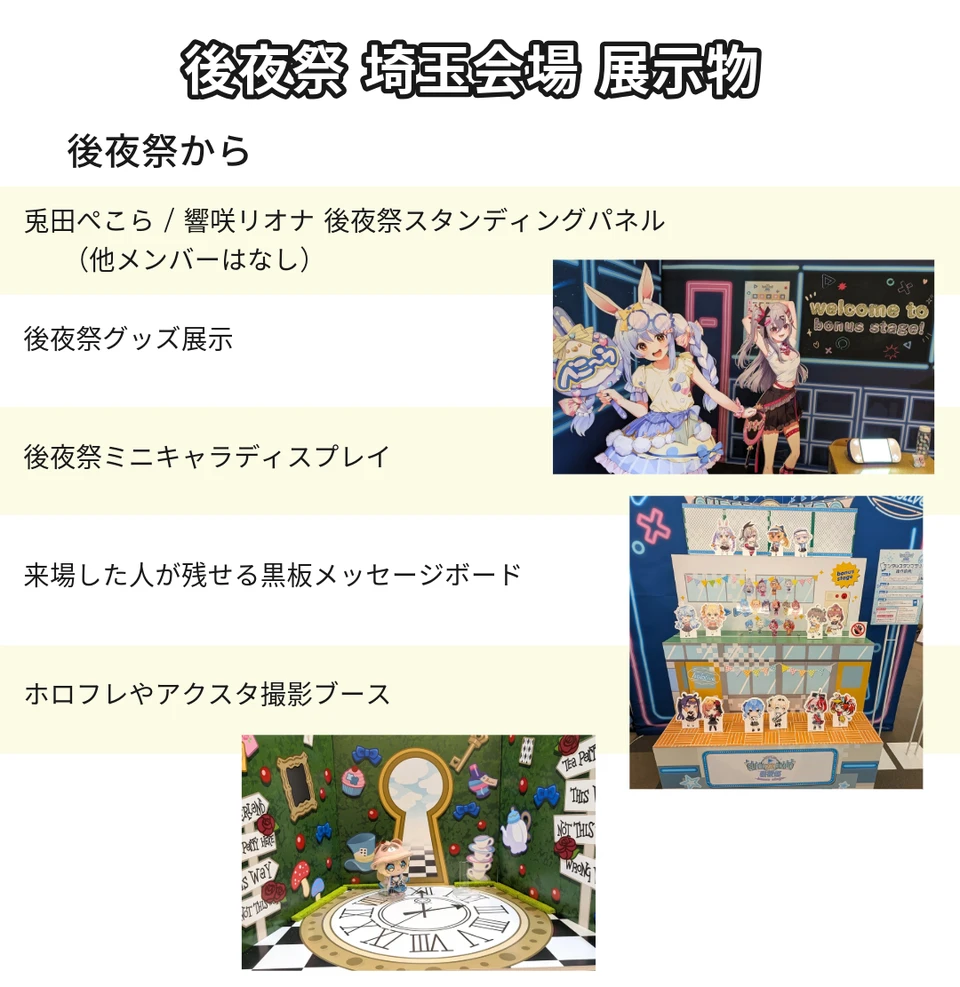 - hololive SUPER EXPO 2025 後夜祭 埼玉 - 展示物紹介
