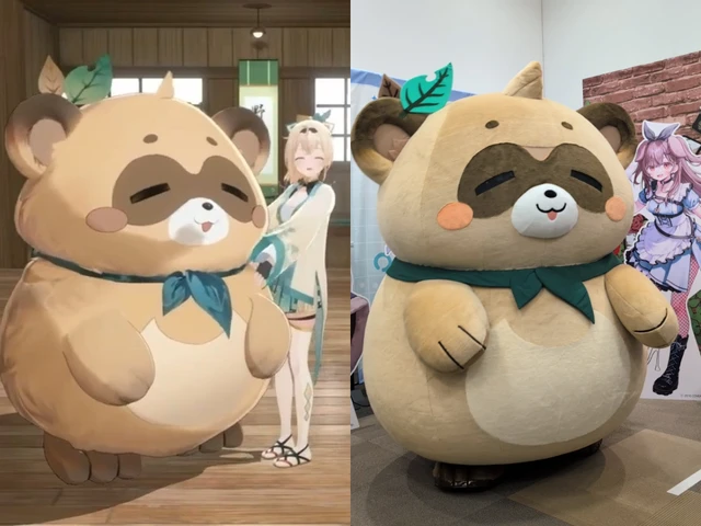 3Dぽこべぇと着ぐるみぽこべぇ比較画像 そっくり!