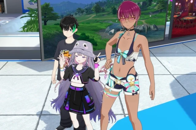 ホロアース 最近追加のミラーリング機能のおかげで同じルームにいなくてもホロメンと記念撮影ができる