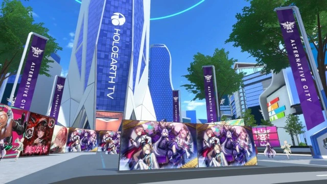 【ホロアース 秘密結社holoX降臨パーティー！】でオルタナティブシティをジャックの様子の全体図