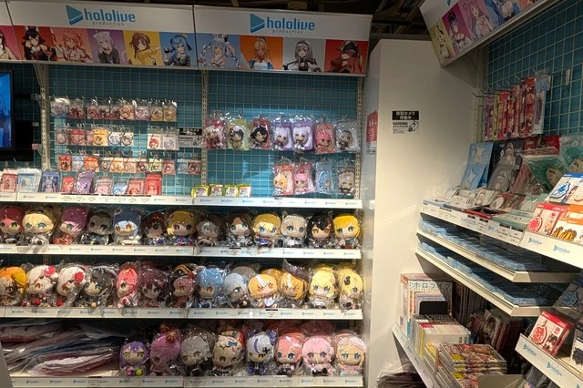HMV&BOOKS SHIBUYA ホロライブグッズコーナー