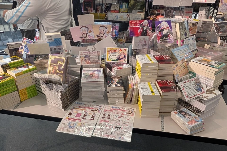 未来V書店2026 VTuberさんによるPOPで紹介されている本の数々